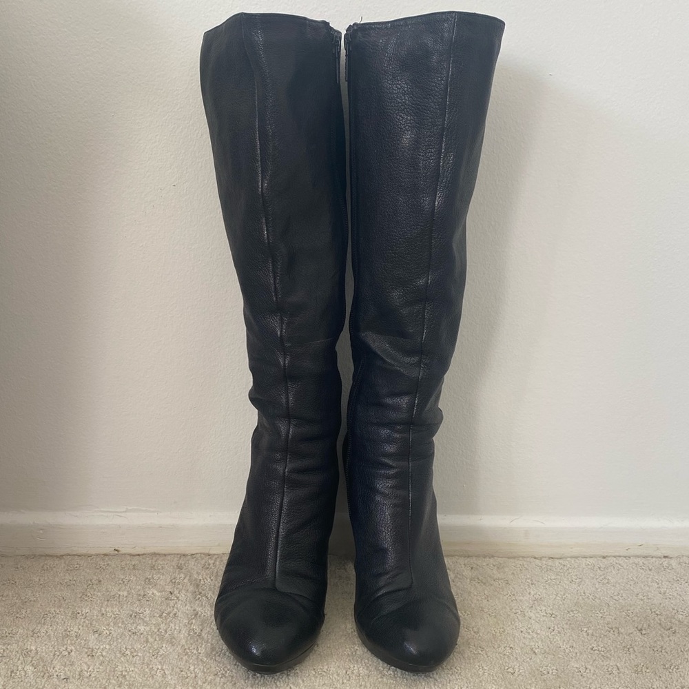 Tsubo “Tarian” Black Knee High Boots